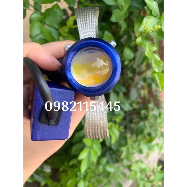 Pha Led Bi Cầu BMA đuôi công Tản Nhiệt Pha Trắng Cos Vàng - Siêu Sáng