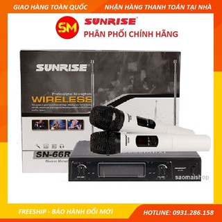 [FreeShip - Tặng 2 chống lăn mic] Micro Karaoke Không Dây Sunrise