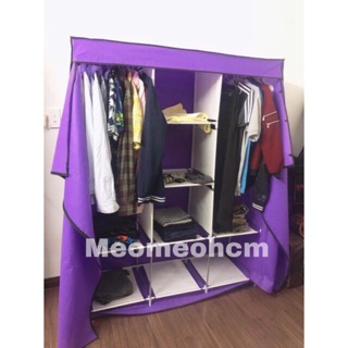 TỦ VẢI 3 BUỒNG 8 NGĂN ( Hình thật shop )
