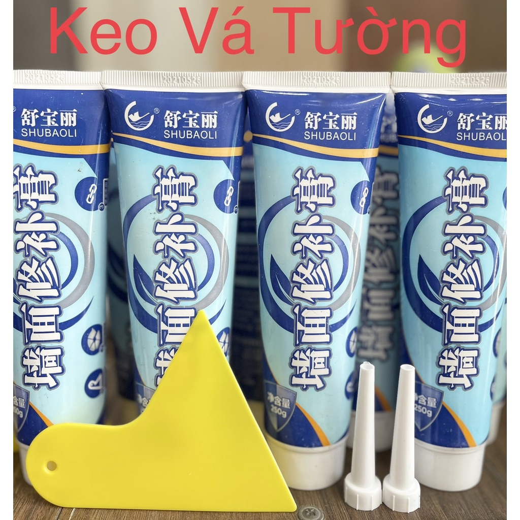 Keo Vá Tường Nứt, trám vết nứt tường, trầy xước, bong tróc, sạch vết bẩn 250g