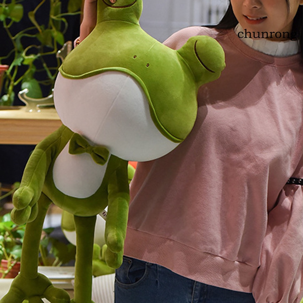 Búp bê nhồi bông hình ếch xanh hoạt hình nhiều màu sắc