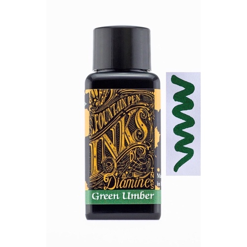 Mực bút máy Diamine - Gam màu Green - Lọ 30ml