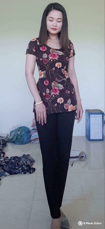 Cách tân sẻ tà quần ôm size nhỏ(40-52kg)