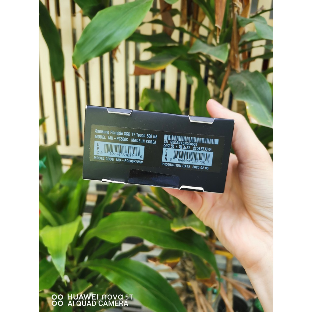 Ổ cứng SSD di động Samsung T7 Touch 500Gb Usb Type-C | BigBuy360 - bigbuy360.vn