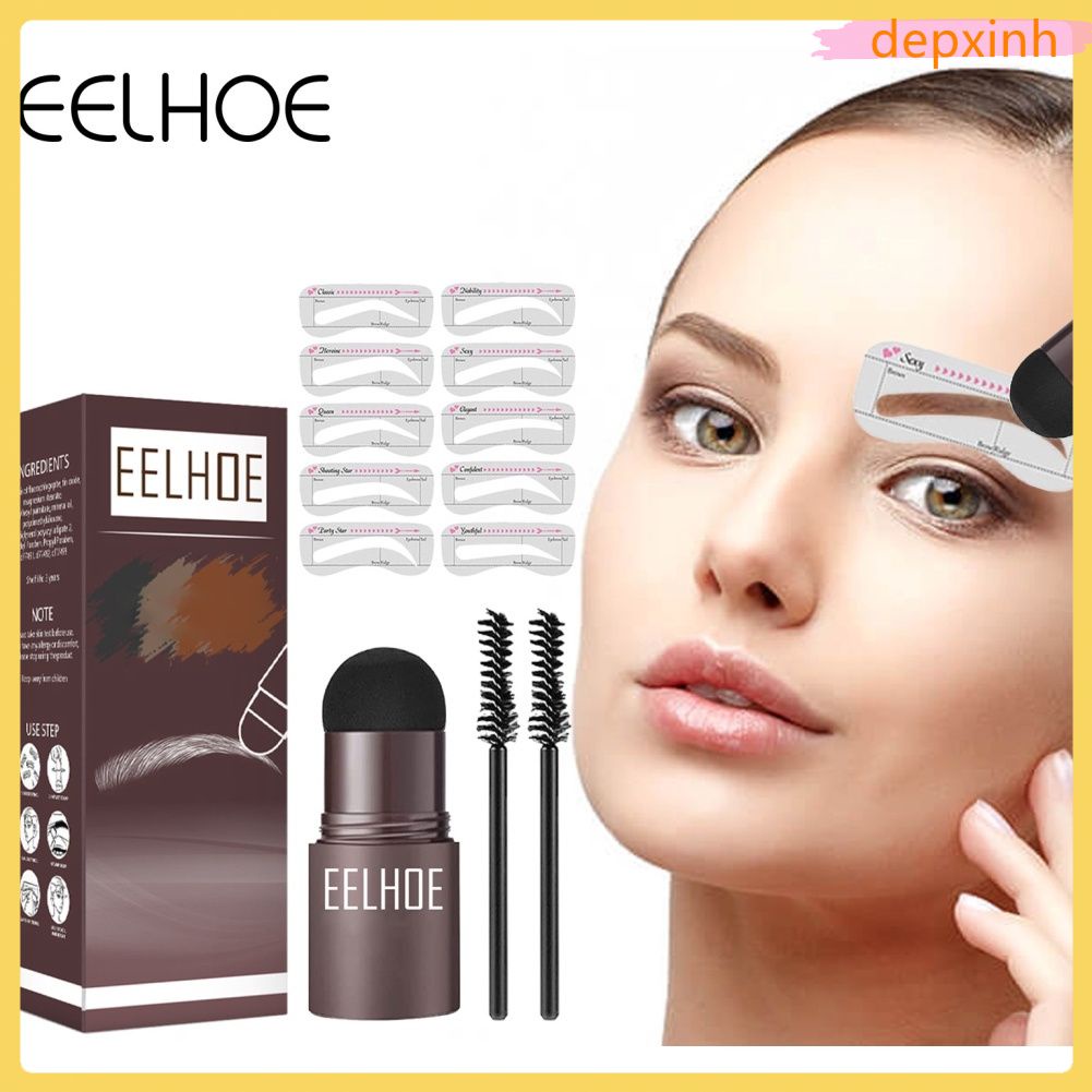 in stock eelhoe eyebrow print mold thrush artifact lazy eyebrows waterproof and sweat-proof hairline powder filling depxinh