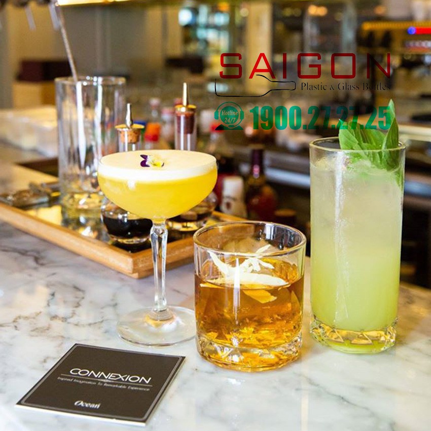 Ly Thủy Tinh Ocean Connexion Double Rock 350ml | Nhập Khẩu Thái Lan | BigBuy360 - bigbuy360.vn