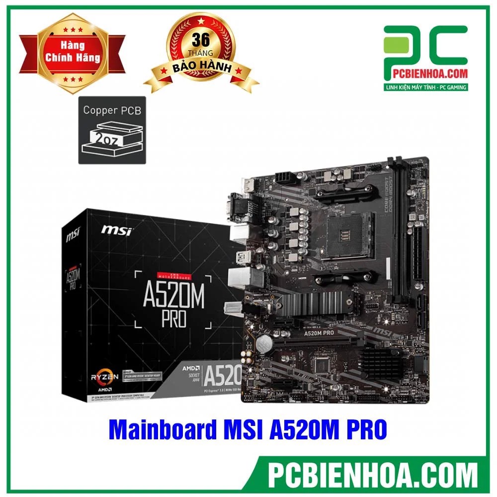 Bo mạch chủ Mainboard MSI A520MA PRO chính hãng ( mới 100%)