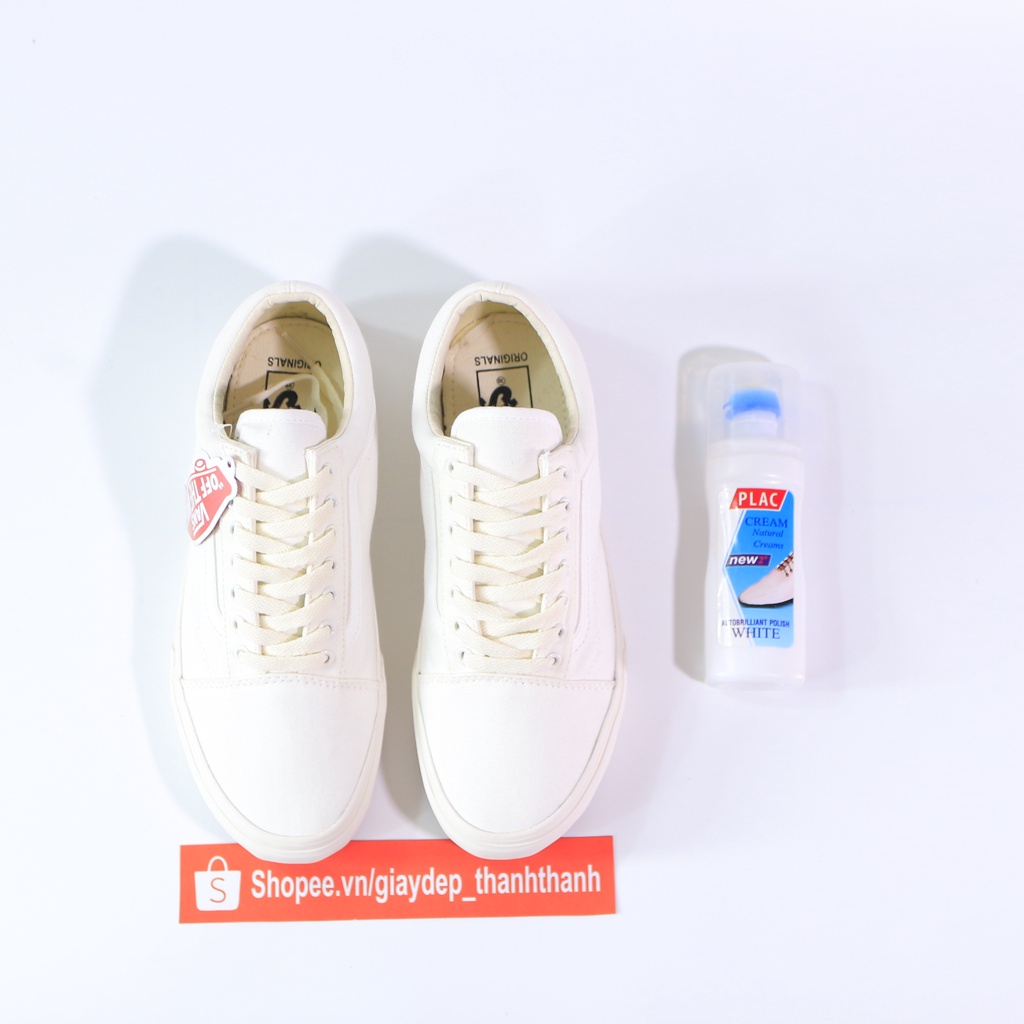 Giày vans trắng thể thao unisex nam nữ 36-43