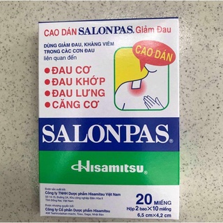 Salonpas Hộp 20 miếng