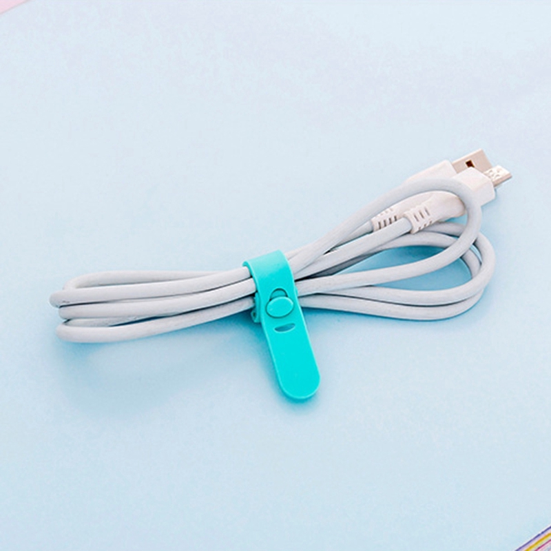 Set 4 Kẹp Giữ Dây Cáp Bằng Silicon Tiện Lợi