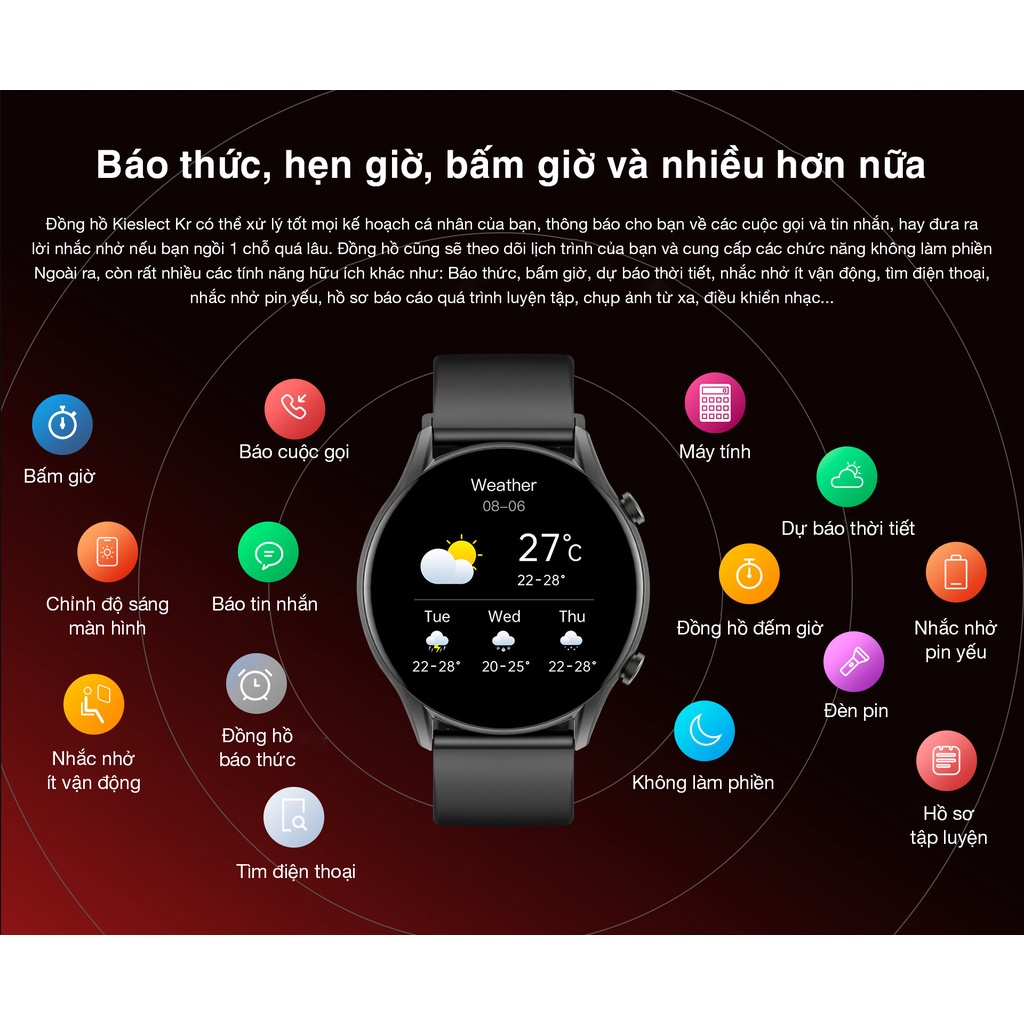 Đồng hồ thông minh xiaomi Kieslect KR