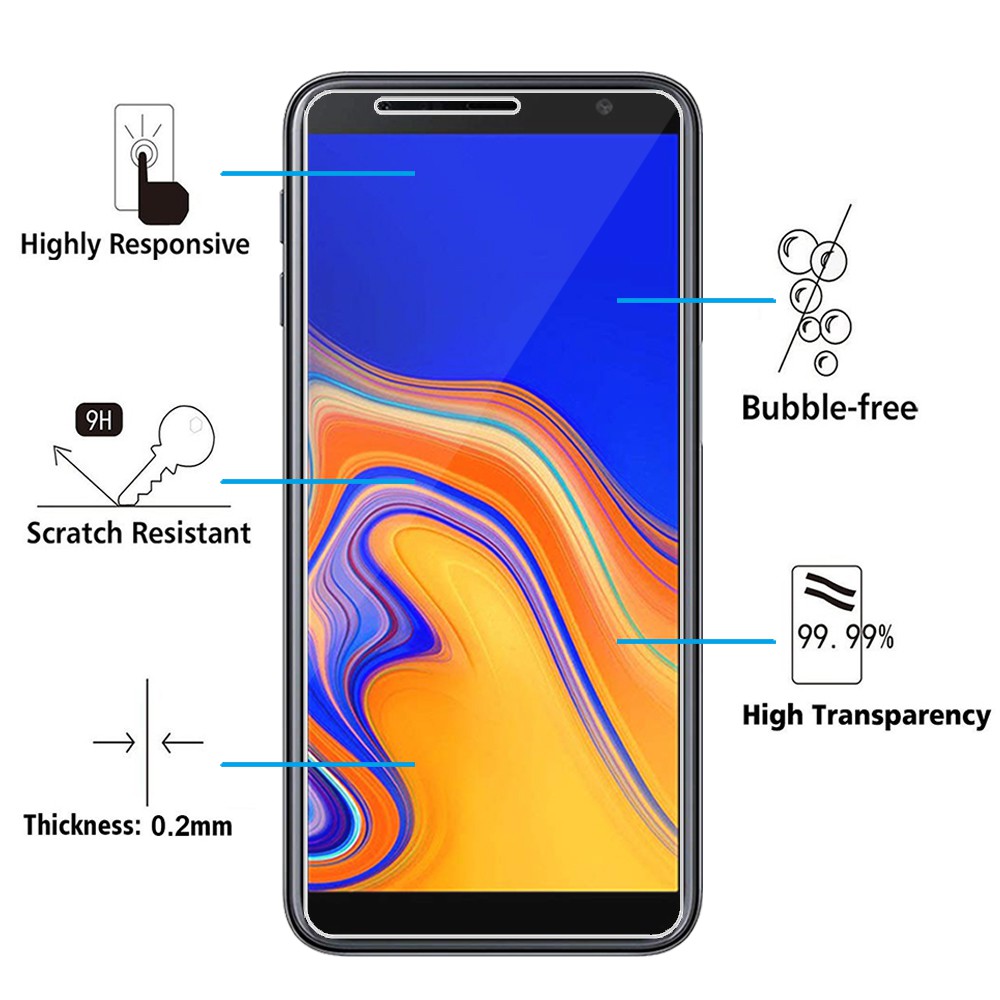 Kính cường lực Samsung J2 Core/ J2 Pro/ J4/ J4 Core/ J4+/ J6/ J6+/ J8 kính cường lực trong ko lo bị mẻ cạnh, ko full màn