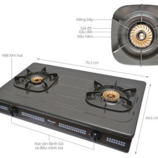Bếp gas đôi Rinnai RV-377(G)N chính hãng
