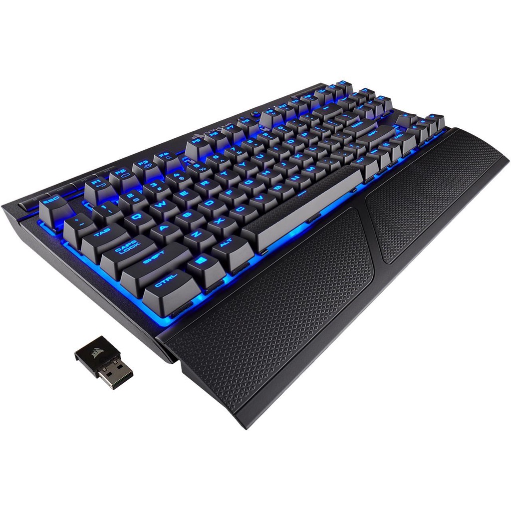 Bàn phím cơ Corsair K63 Wireless Blue MX Red