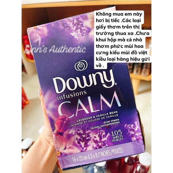 AUTH GIẤY THƠM DOWNY CALM USA SET 10 TỜ