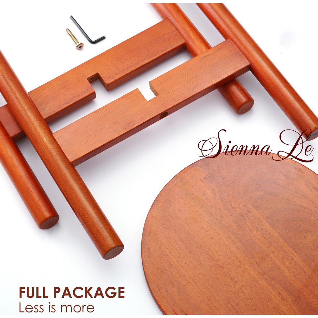 Sienna Le Giá Kệ Đế Đỡ Chậu Hoa, Đôn Gỗ - 30,5x36 cm - Phù Hợp Chậu Đường Kính Tối Đa 30 cm