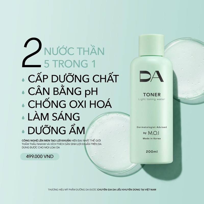 COMBO Sữa rửa mặt + Toner nước thần 5in1 MOICosmetics