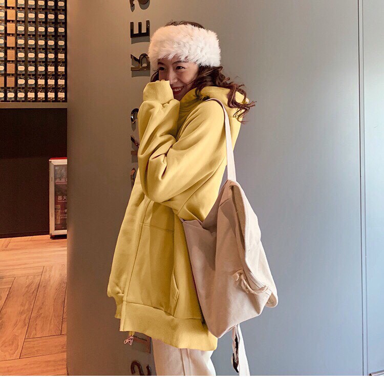 Áo khoác hoodie In Hình Logo Thỏ form rộng, dành cho nữ chất nỉ ngoại Có Dây Kéo Unisex ulzzang 123SHOP | BigBuy360 - bigbuy360.vn