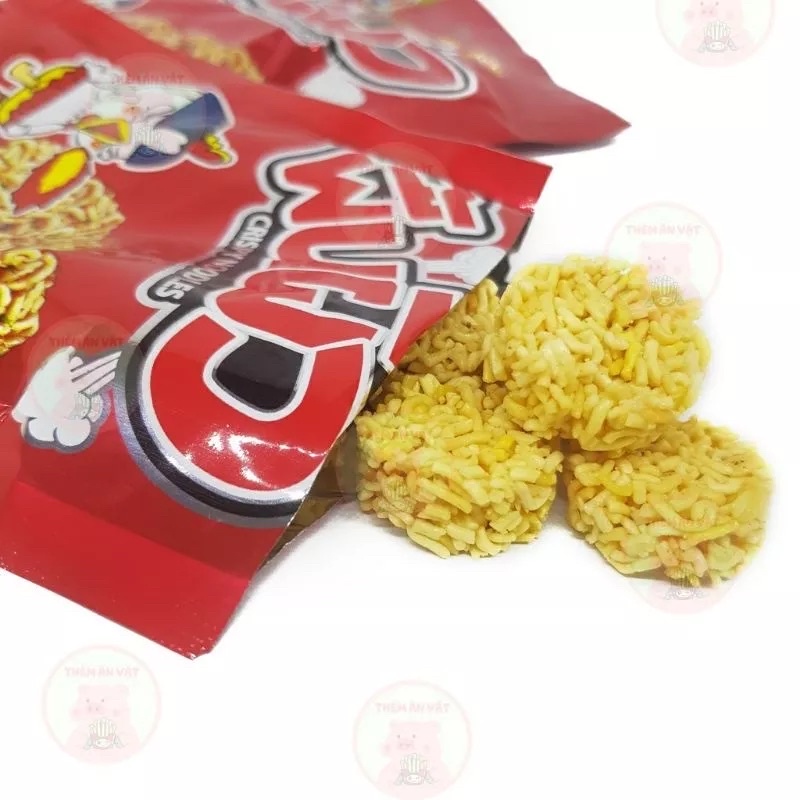 [Mì viên đỏ] Snack mì viên ăn liền vị gà cay thổi lửa Thái Lan (gói nhỏ 28g)