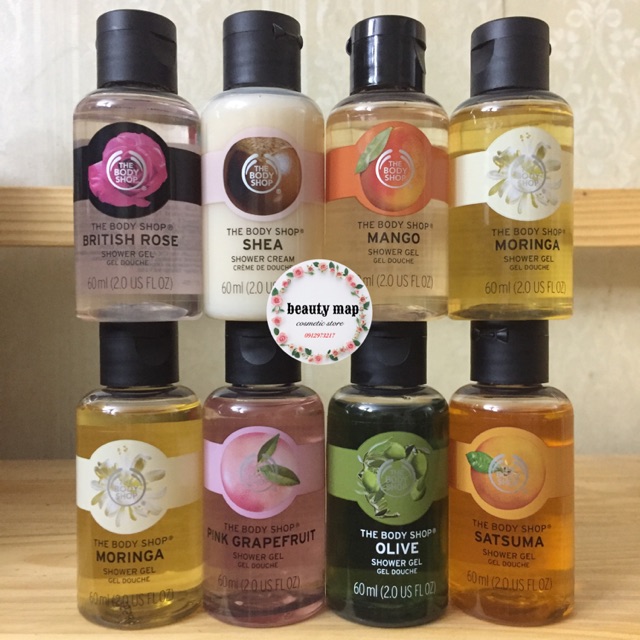 Gel tắm The Body Shop 60ml các mùi