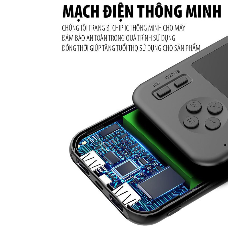 Máy Chơi Game Huyền Thoại 2in1 - Game Tuổi Thơ Với 416 Game Trong 1 - Kiêm Sạc Dự Phòng 8000mah - Vui Vẻ Cả Ngày