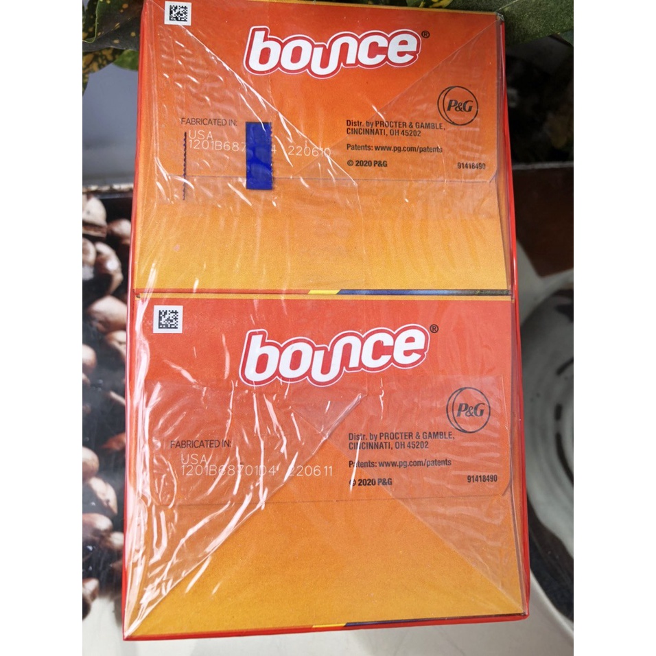 Giấy thơm quần áo và làm mềm vải Bounce Mỹ tách lẻ 10 tờ và 50 tờ đựng trong túi Zip - NgocThi Store