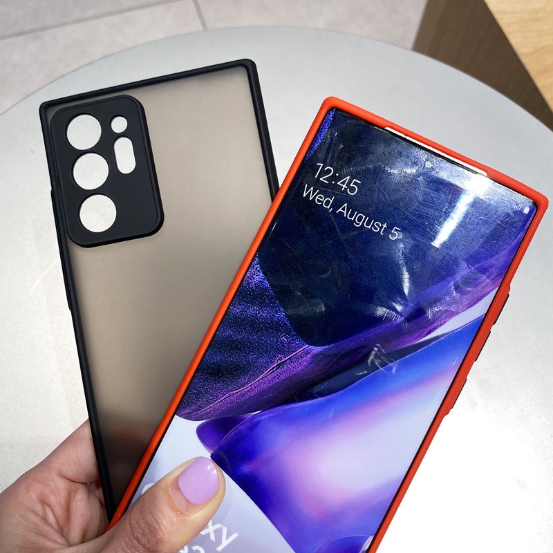 Ốp điện thoại cứng mặt nhám trong suốt chống sốc dành cho Samsung Galaxy ss Note 10 Plus 9 8 S10 S9 S8 Plus 5G 4G 2022