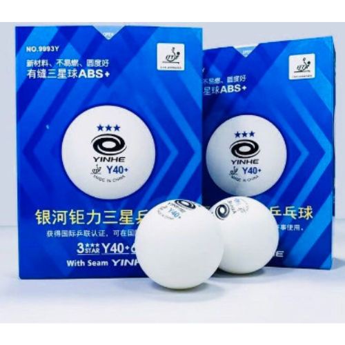 Quả bóng bàn Yinhe xanh Y40+ chất liệu ABS hộp 6 quả bóng thi đấu