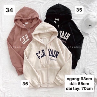 Khoác nỉ thêu hình và chữ