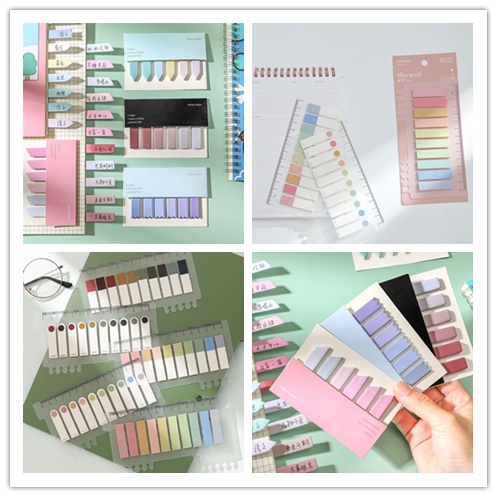 Bộ 120 /200 Giấy Dán Ghi Chú Nhiều Màu Sắc Cho Học Sinh/Văn Phòng