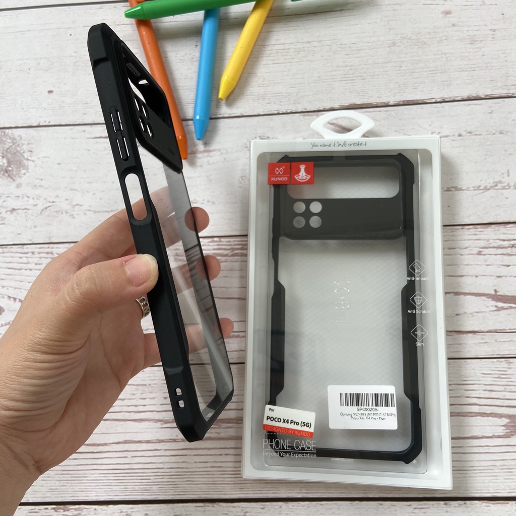 Ốp lưng XUNDD POCO X4 Pro 5G - Mặt lưng trong, Viền TPU, Chống sốc
