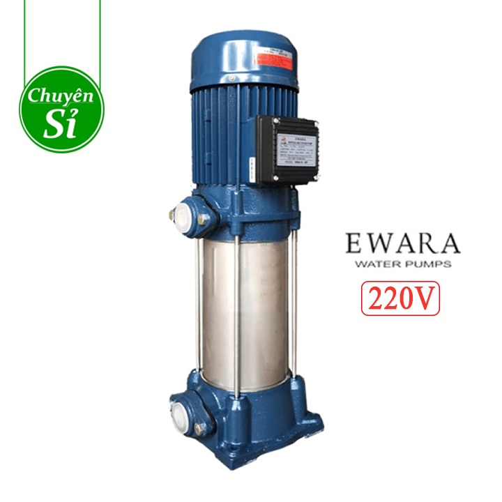 Máy bơm ly tâm trục đứng EWARA đa từng cánh VM 2-9*5 (1.3Hp), VM 2-9*7 (1.5Hp), VM 2-9*9 (2Hp), VM 4-9*8 (3Hp)