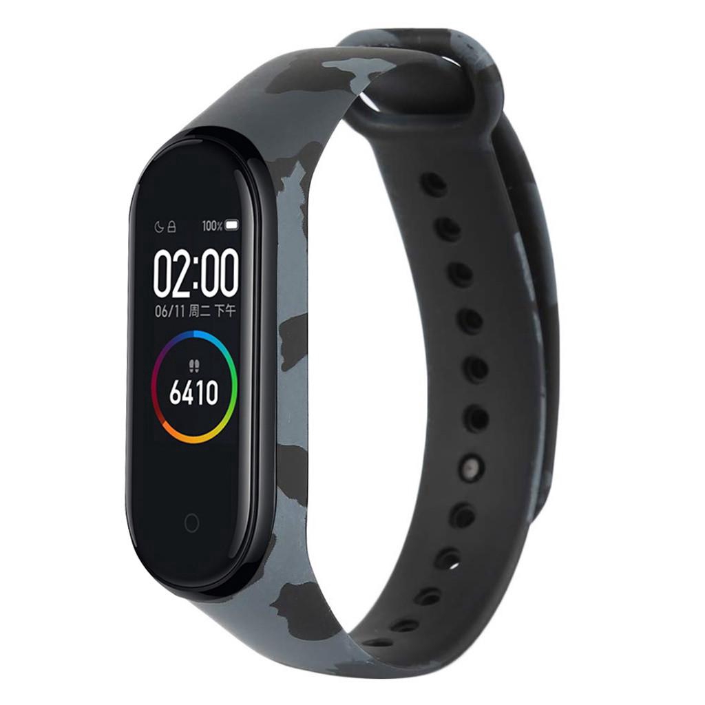 Replacement Camouflage Print Soft Silicone Wristband Strap For Xiaomi Mi Band 4 Bracelet Pulseira Bracelet