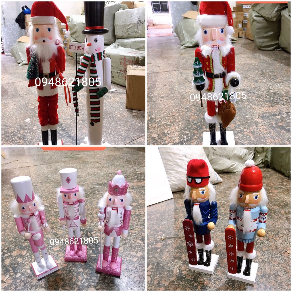 Lính chì các hình trang trí noel cao 38cm