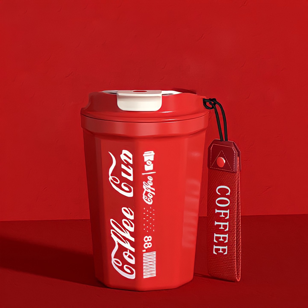 Cốc Giữ Nhiệt Cà Phê Phong Cách Coca Cola Chân Không 420ml Màu Tự Chọn Thân Thiện Với Môi Trường