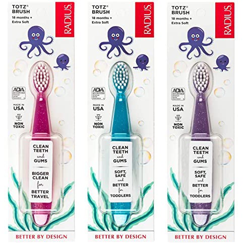 Bàn Chải Siêu Mềm Radius-Totz Toothbrush-Cho bé từ 18 tháng tuổi