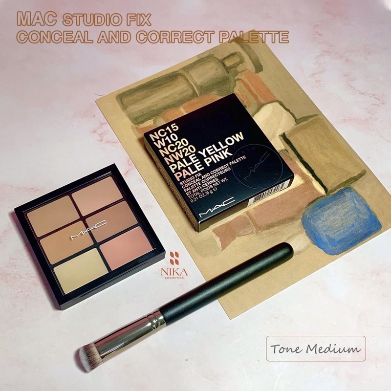 Bảng triệt sắc che khuyết điểm MAC Studio Fix Conceal and Correct Palette [Nika Story]