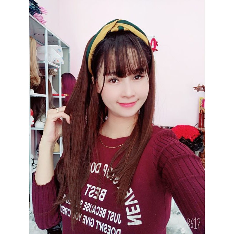 tóc giả cài nữa đầu thẳng(bdv)