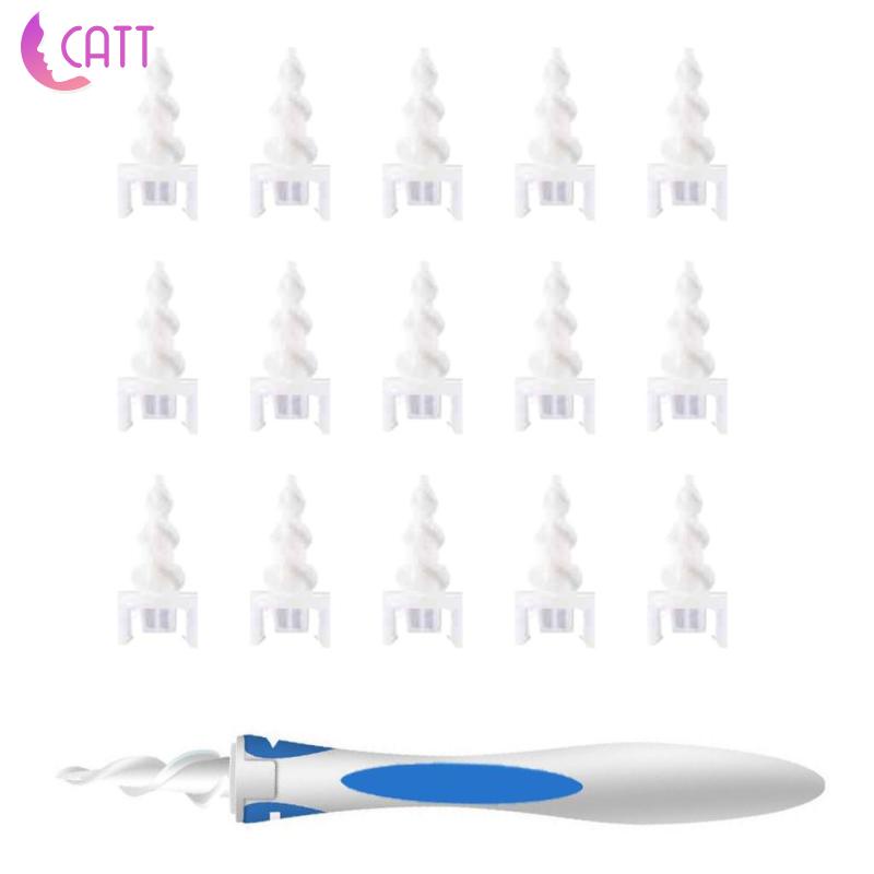 Bộ Dụng Cụ Lấy Ráy Tai Đầu Mềm Linh Hoạt + 16 Đầu Thay Thế