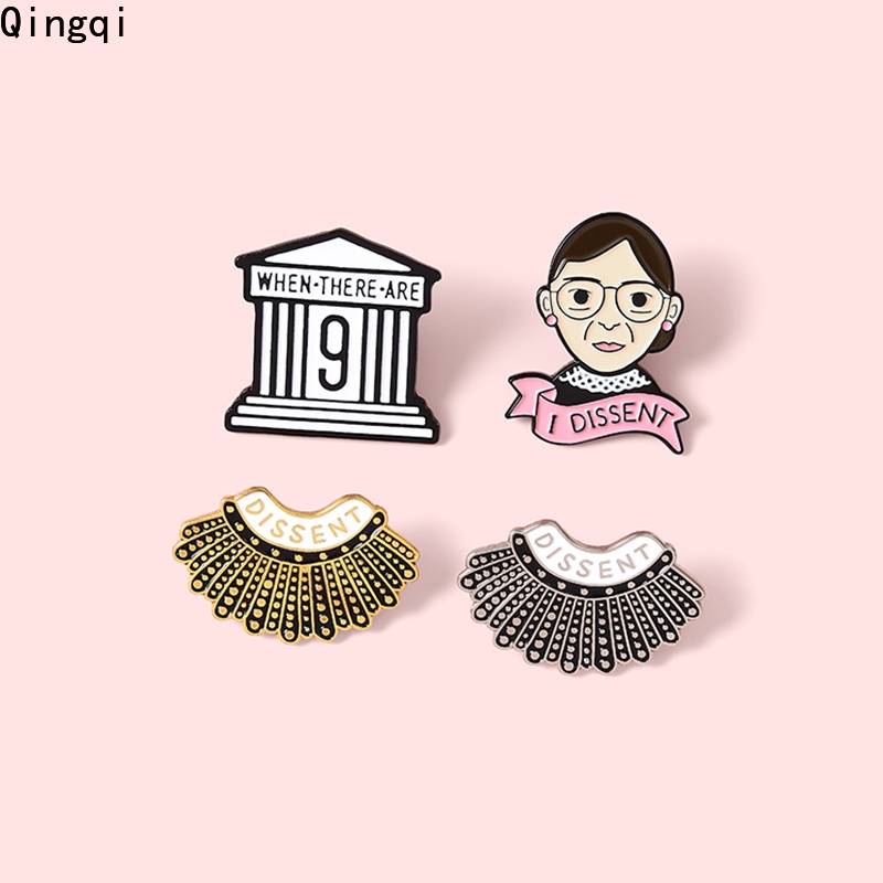 Ghim cài áo Miss Zoe in hình chữ I Dissent tráng men RBG ủng hộ công lý cho phái nữ thích hợp để làm quà tặng