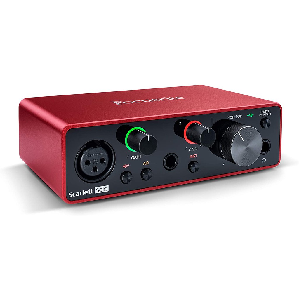 Sound card thu âm Focusrite Scarlett Solo Gen3