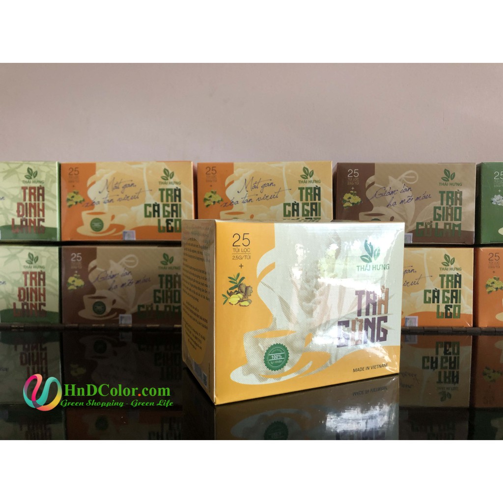 [CHÍNH HÃNG] Trà Gừng Thái Hưng (trà thảo dược, 100% tự nhiên, hộp cao cấp) - làm ấm cơ thể, tăng cường tuần hoàn máu | BigBuy360 - bigbuy360.vn