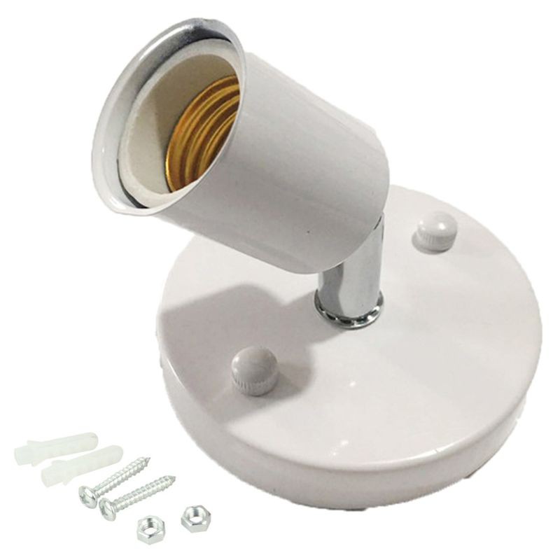 Chuôi Đèn Gắn Tường E27 Xoay 180 Độ