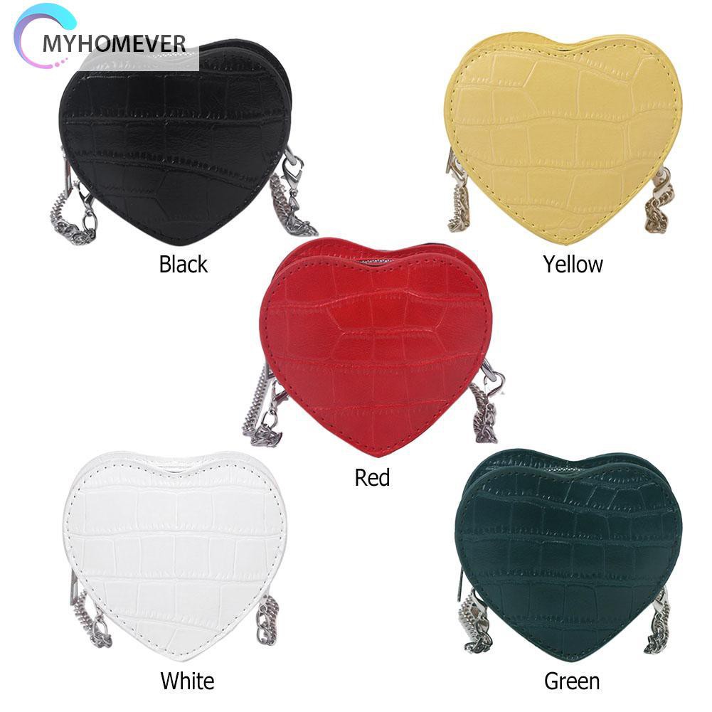 Túi Đeo Chéo Hình Trái Tim Chất Liệu Da Cho Nữ