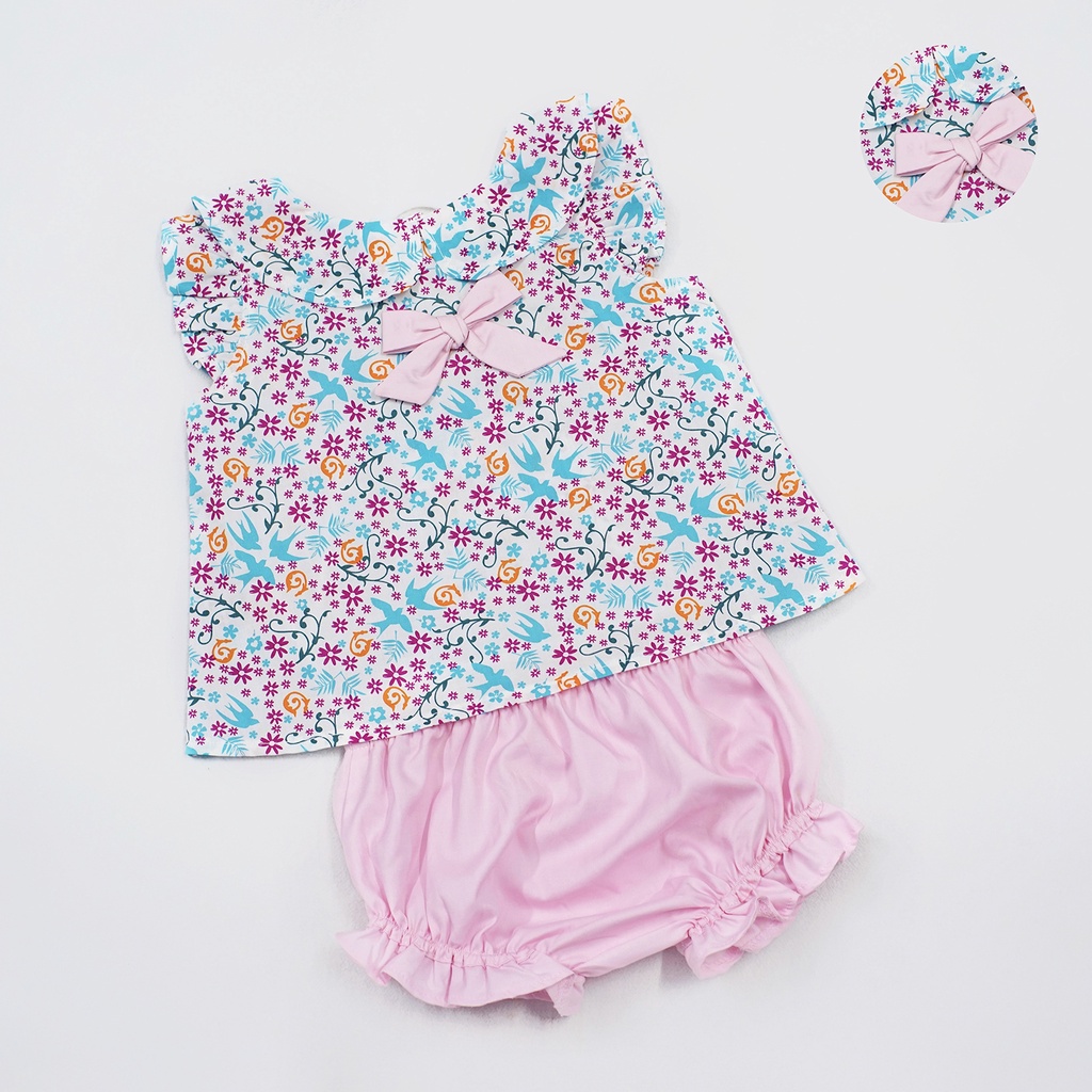 Bộ Quần Áo Cho Bé Gái Tamiuy Cao Cấp Họa Tiết Dễ Thương Chất Vải Cotton Mềm Mịn Nhiều Màu Tùy Chọn