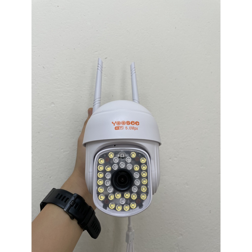 Camera wifi Yoosee PTZ 38 LED Siêu nét FULL HD 5.0Mpx Chuyên Dụng ngoài trời BH 5 năm