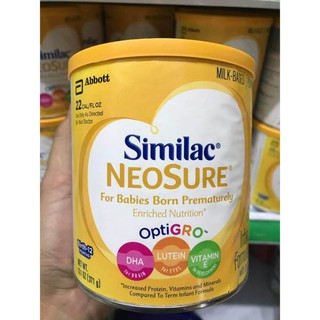 Sữa Similac Neosure Optigro 371gr của Mỹ nội địa. Dành Cho Bé từ 0 đến 12 tháng tuổi