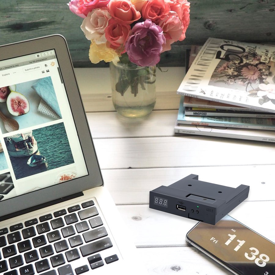 Drive mô phỏng đĩa mềm 3.5&quot; 144MB nâng cấp sang cổng USB + CD có đinh vít