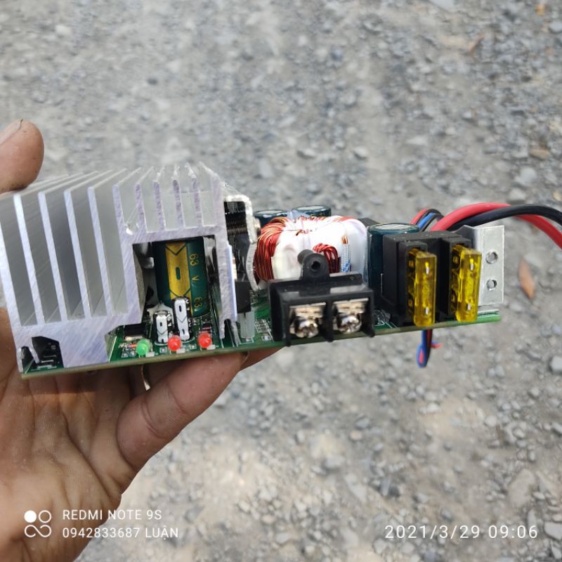 Mạch Khuếch Đại Công Suất 12V 600w 4 Tấc Đôi