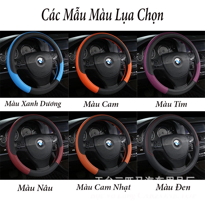 Bọc Vô Lăng Ô Tô Bằng Da PU Cao Cấp – Vô Lăng Size 38 CARZONE.TOP | BigBuy360 - bigbuy360.vn